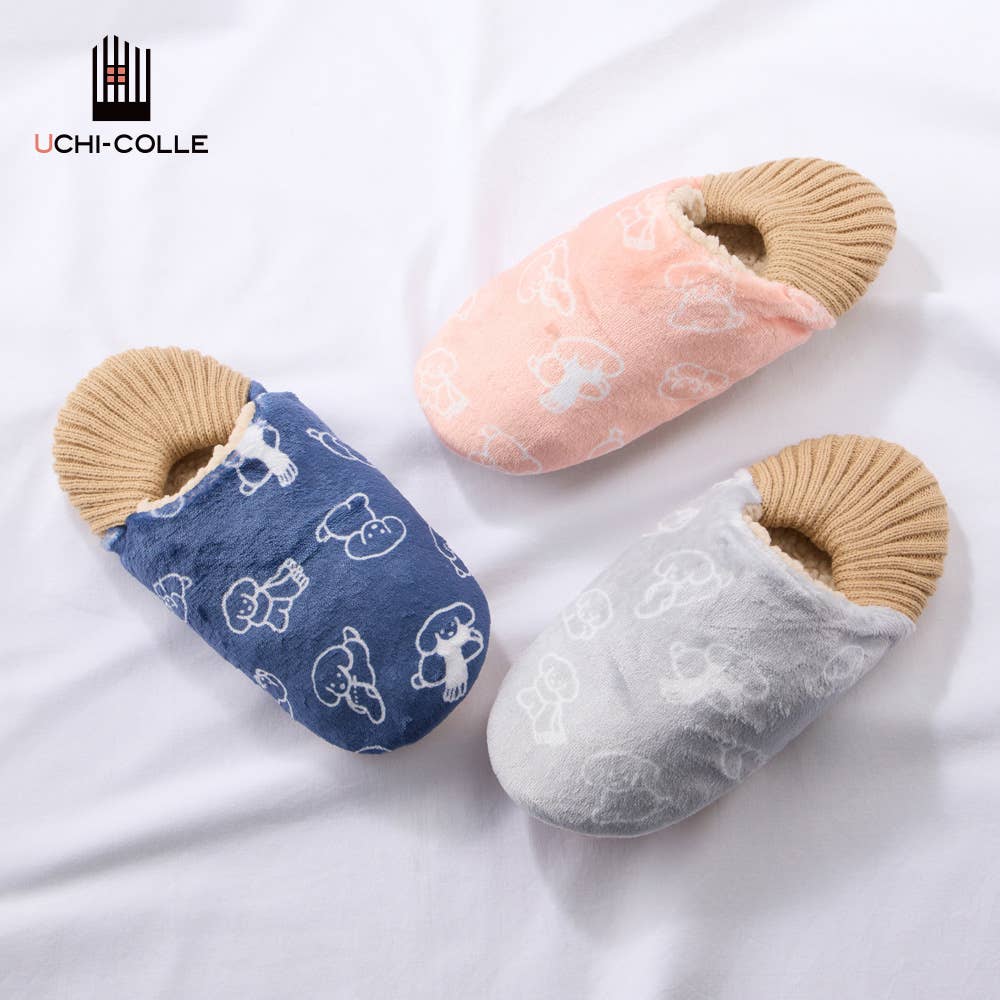 [Teraoka Natsumi collaboration] Fluffy droopy-eared dog slippers